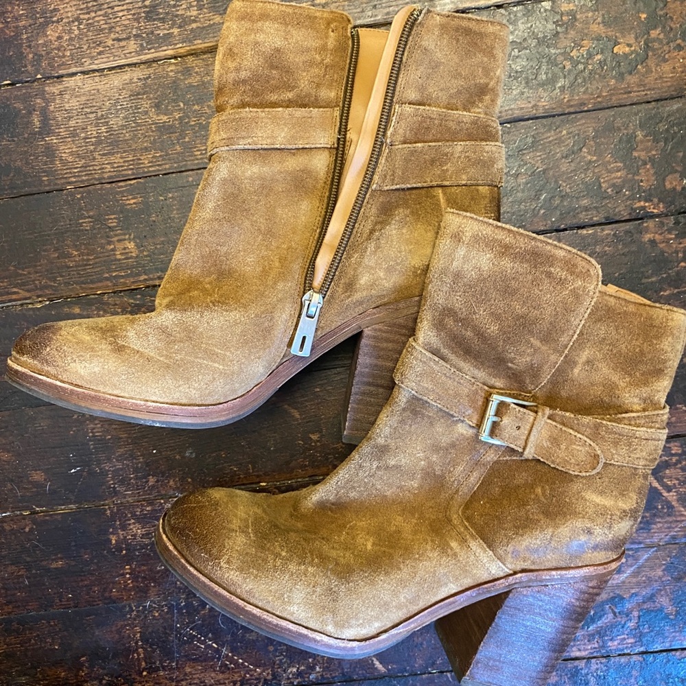 sam edelman suede booties